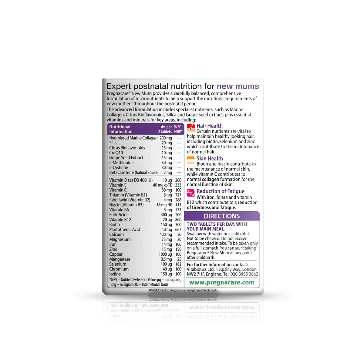 VITABIOTICS PREGNACARE NEW MUM X 56 TAB - Figura 2