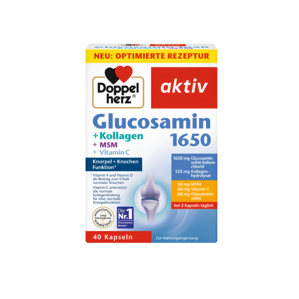 GLUCOSAMIN 1650 DOPPEL HERZ X 40 KAPSULA