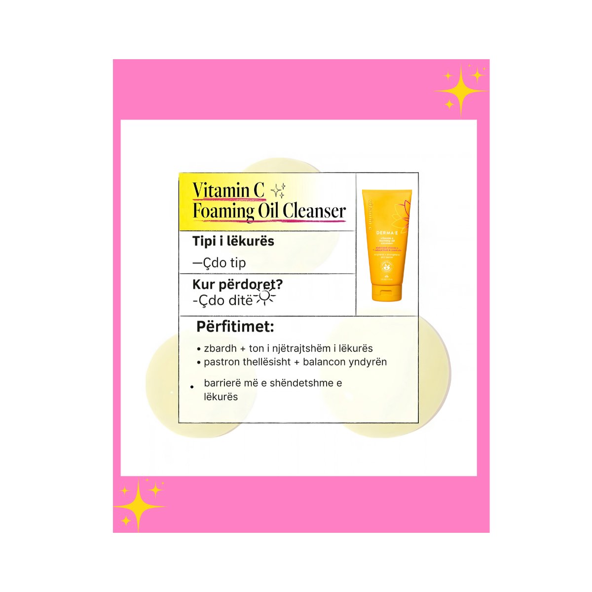 DERMA E Vitamin C Foaming Oil Cleanser 175 ml - Figura 4