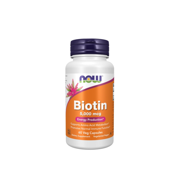 NOW BIOTIN 5000 MCG X 60 KAPSULA