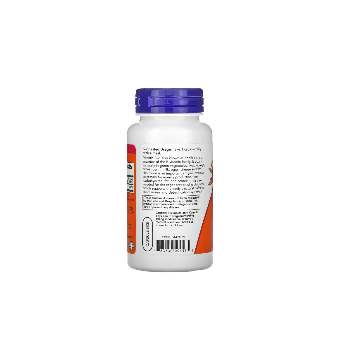 NOW VITAMIN B2 100MG X 100 KAPSULA - Figura 3